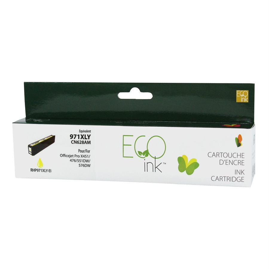 HP 971XL Yellow reman. EcoInk