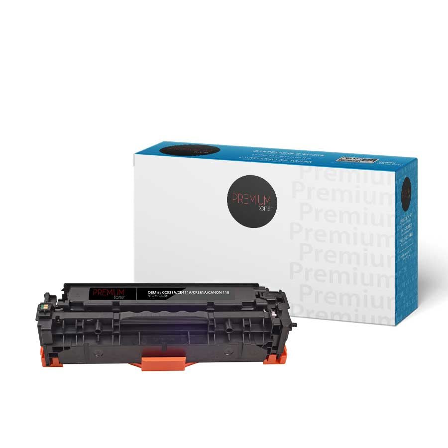 HP CC531A/CE411A/CF381A/Canon 118 Cyan Premium Tone OP 2.8K