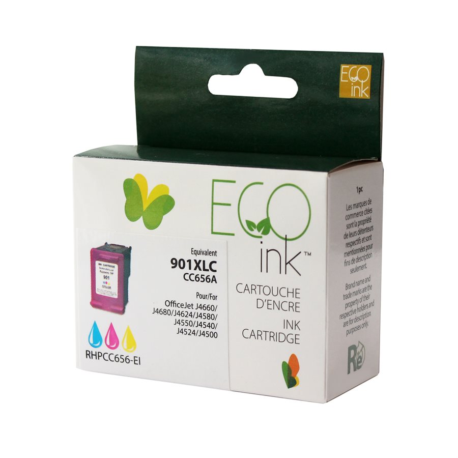 HP No. 901XL CC656A Reman Color EcoInk