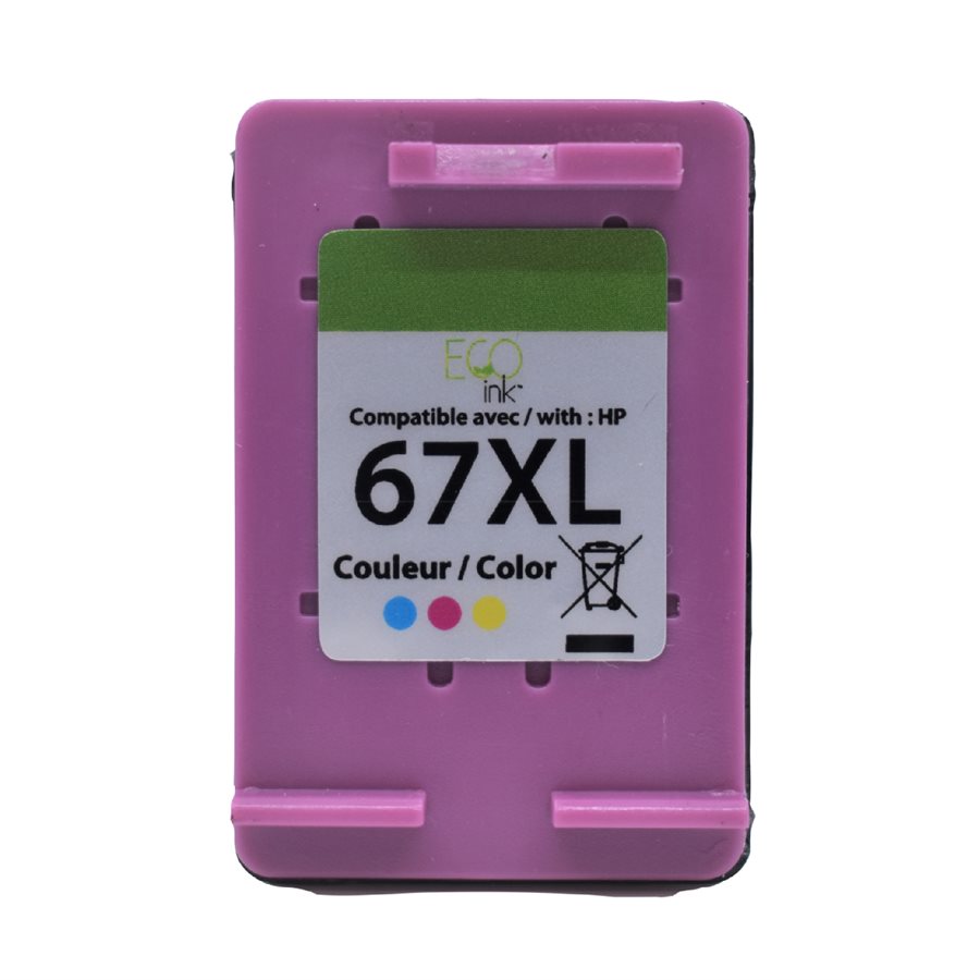 HP no.67XL 3YM58AN Reman EcoInk Color 200 copies