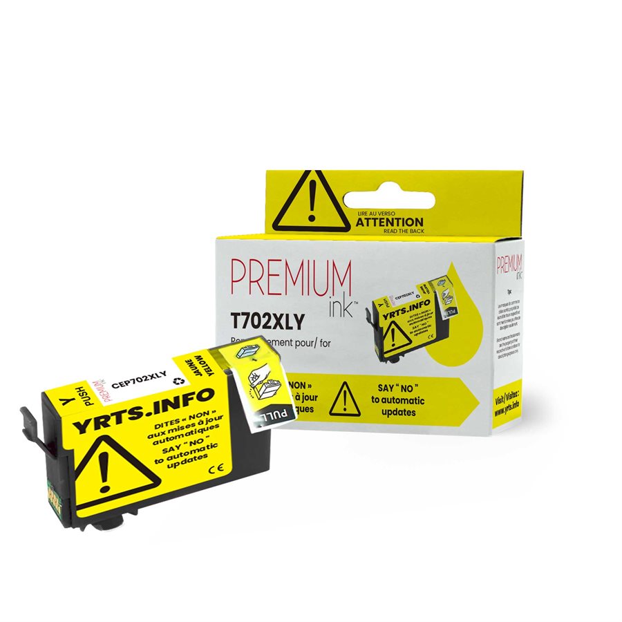 Epson T702XL Alternative Premium Ink YRTS Yellow 950 pages