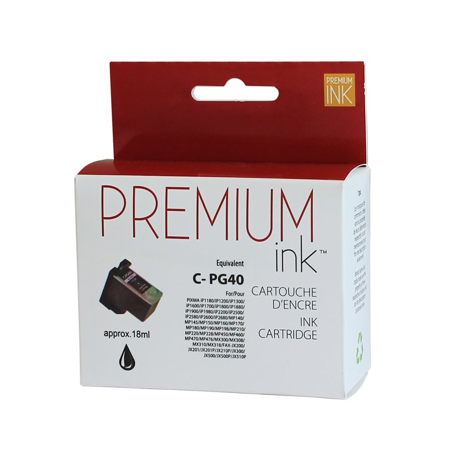 Canon  PG40 Reman Black Premium Ink