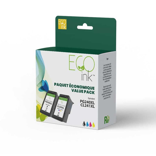 Canon PG240XL/CL241XL Value Pack Ecoink