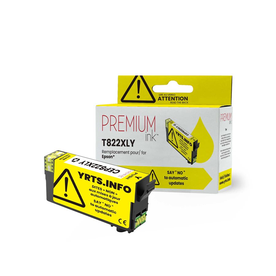 Epson T822XL420 Alternative Premium Ink YRTS Yellow