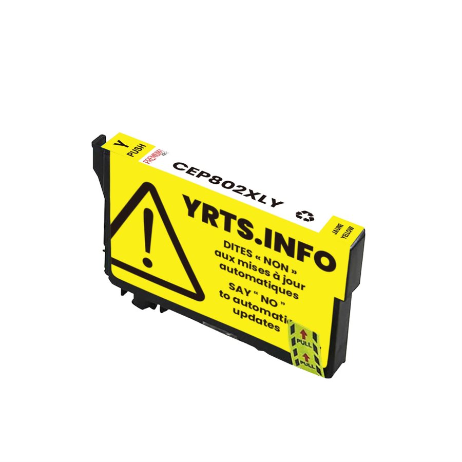 Epson T802XL Alternative Premium Ink YRTS Yellow 1.9K