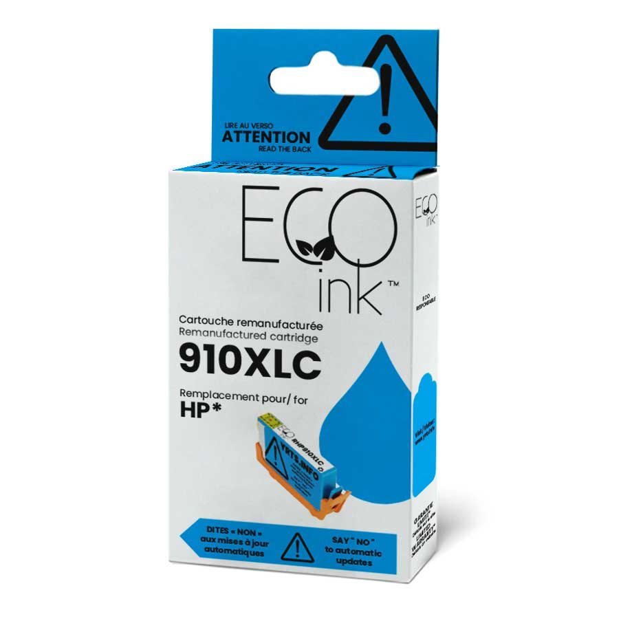 HP 910XL (3YL62AN) Reman Eco Ink YRTS Cyan 825 pages