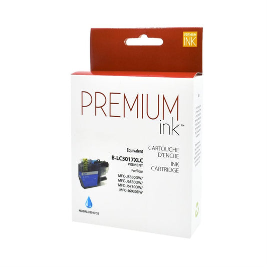 Brother LC3017XL Pigment Cyan Alternative Premium Ink