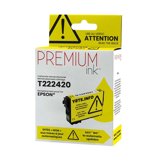 Epson T222420 Alternative Premium Ink Yellow 185 copies