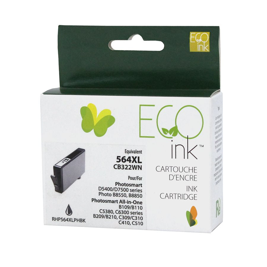HP No. 564XL CB322 Reman Photo Black EcoInk