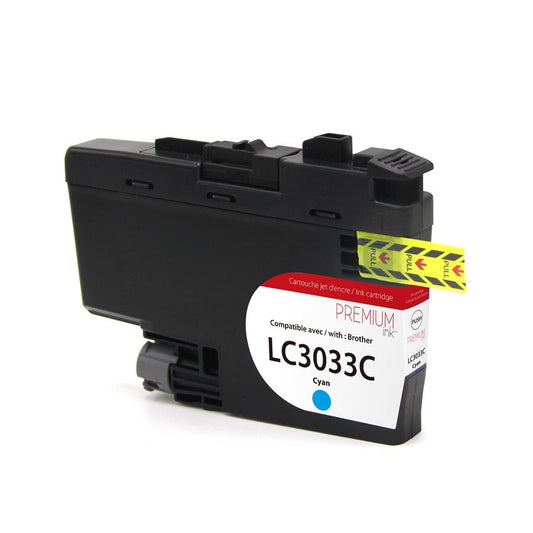 Brother LC3033 Alternative Cyan Premium Ink 1.5K